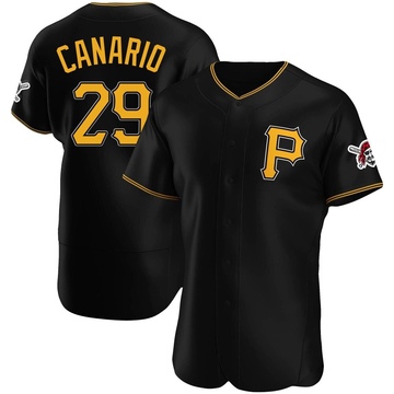 Authentic Alexander Canario Men's Pittsburgh Pirates Black Alternate Jersey