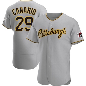 Authentic Alexander Canario Men's Pittsburgh Pirates Gray Road Jersey