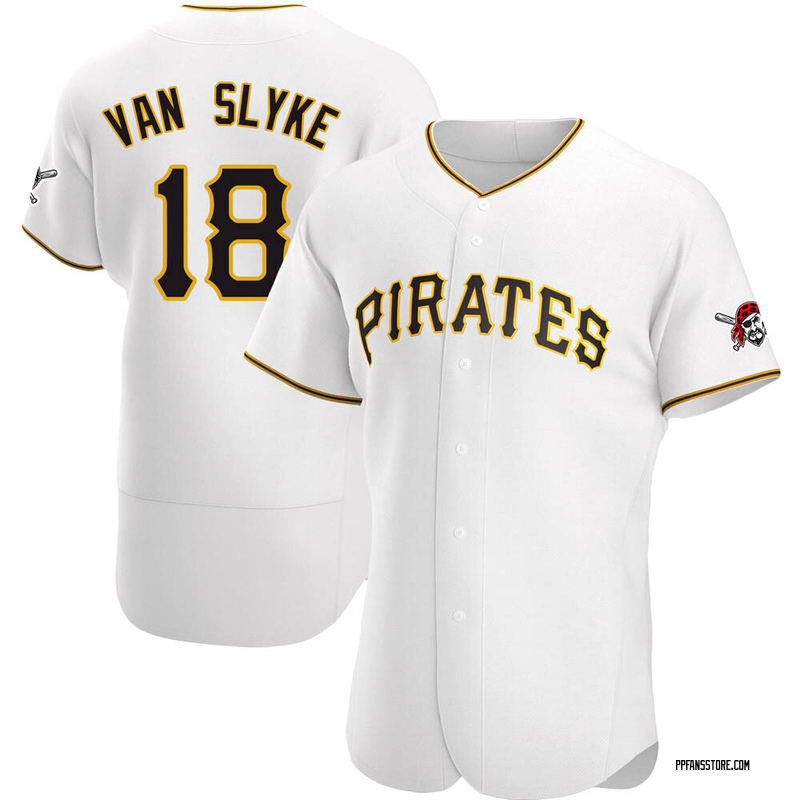 Authentic Andy Van Slyke Men's Pittsburgh Pirates White Home Jersey