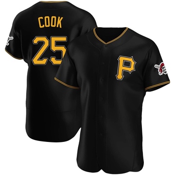 Authentic Billy Cook Men's Pittsburgh Pirates Black Alternate Jersey