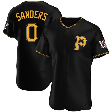 Authentic Camden Sanders Men's Pittsburgh Pirates Black Alternate Jersey