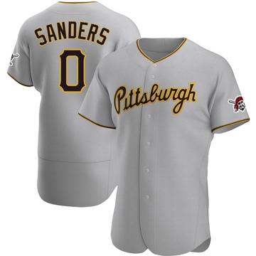Authentic Camden Sanders Men's Pittsburgh Pirates Gray Road Jersey
