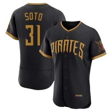 Authentic Gregory Soto Men's Pittsburgh Pirates Black 2026 City Connect Stadium Jersey