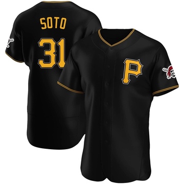 Authentic Gregory Soto Men's Pittsburgh Pirates Black Alternate Jersey
