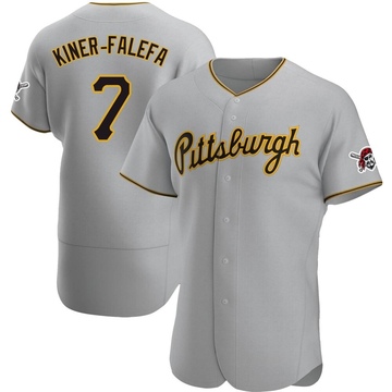 Authentic Isiah Kiner-Falefa Men's Pittsburgh Pirates Gray Road Jersey