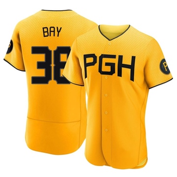 Authentic Jason Bay Men's Pittsburgh Pirates Gold 2023 City Connect Jersey