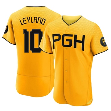 Authentic Jim Leyland Men's Pittsburgh Pirates Gold 2023 City Connect Jersey
