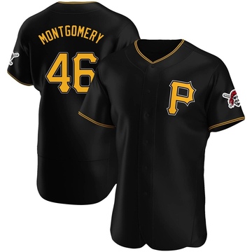 Authentic Mason Montgomery Men's Pittsburgh Pirates Black Alternate Jersey