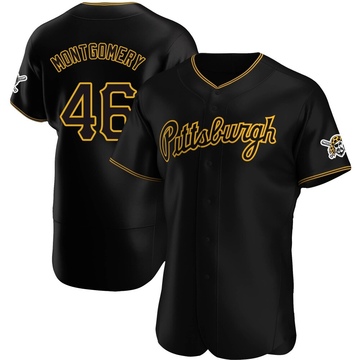 Authentic Mason Montgomery Men's Pittsburgh Pirates Black Alternate Team Jersey