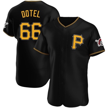 Authentic Wilber Dotel Men's Pittsburgh Pirates Black Alternate Jersey