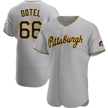 Authentic Wilber Dotel Men's Pittsburgh Pirates Gray Road Jersey