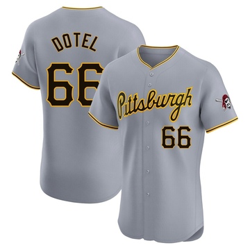 Elite Wilber Dotel Men's Pittsburgh Pirates Gray Road Jersey