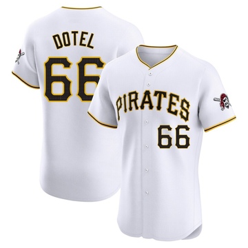 Elite Wilber Dotel Men's Pittsburgh Pirates White Home Jersey