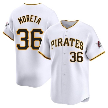 Limited Dauri Moreta Men's Pittsburgh Pirates White Home Jersey