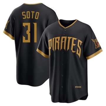 Limited Gregory Soto Men's Pittsburgh Pirates Black 2026 City Connect Stadium Jersey