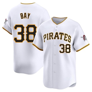 Limited Jason Bay Men's Pittsburgh Pirates White Home Jersey