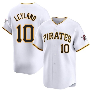 Limited Jim Leyland Men's Pittsburgh Pirates White Home Jersey