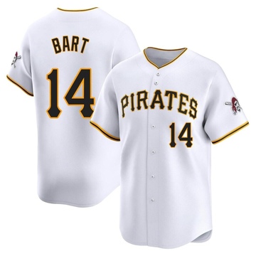 Limited Joey Bart Men's Pittsburgh Pirates White Home Jersey