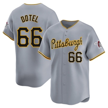 Limited Wilber Dotel Men's Pittsburgh Pirates Gray Away Jersey