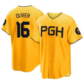 Replica Al Oliver Youth Pittsburgh Pirates Gold 2023 City Connect Jersey
