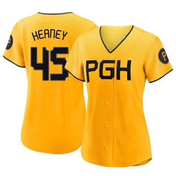 Replica Andrew Heaney Women's Pittsburgh Pirates Gold 2023 City Connect Jersey