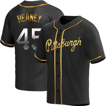 Replica Andrew Heaney Youth Pittsburgh Pirates Black Golden Alternate Jersey
