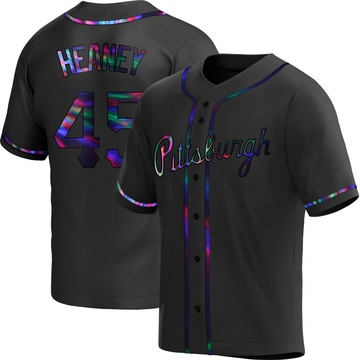 Replica Andrew Heaney Youth Pittsburgh Pirates Black Holographic Alternate Jersey