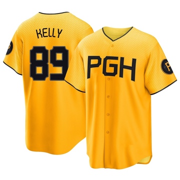 Replica Antwone Kelly Men's Pittsburgh Pirates Gold 2023 City Connect Jersey