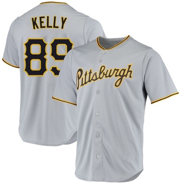 Replica Antwone Kelly Men's Pittsburgh Pirates Gray Road Jersey