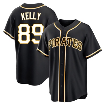 Replica Antwone Kelly Youth Pittsburgh Pirates Black Fashion Out Jersey
