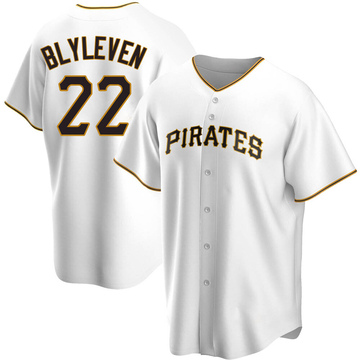 Replica Bert Blyleven Men's Pittsburgh Pirates White Home Jersey