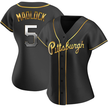Replica Bill Madlock Women's Pittsburgh Pirates Black Golden Alternate Jersey