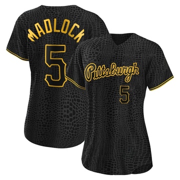 Replica Bill Madlock Women's Pittsburgh Pirates Black Snake Skin City Jersey