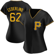 Replica Blake Cederlind Women's Pittsburgh Pirates Black Alternate Jersey