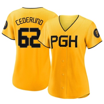 Replica Blake Cederlind Women's Pittsburgh Pirates Gold 2023 City Connect Jersey