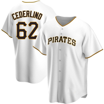 Replica Blake Cederlind Youth Pittsburgh Pirates White Home Jersey