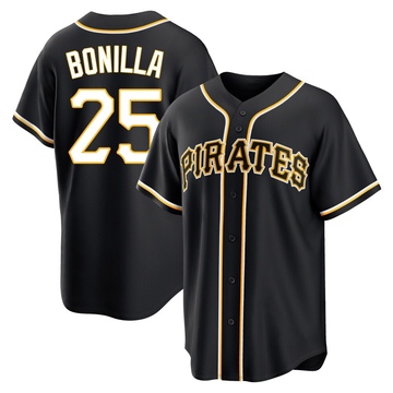 Replica Bobby Bonilla Youth Pittsburgh Pirates Black Fashion Out Jersey