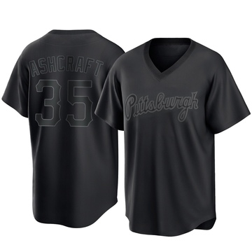 Replica Braxton Ashcraft Men's Pittsburgh Pirates Black Pitch Fashion Jersey