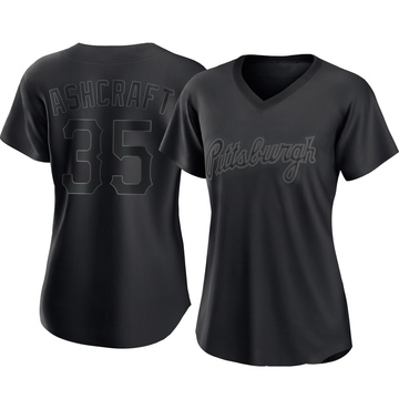 Replica Braxton Ashcraft Women's Pittsburgh Pirates Black Pitch Fashion Jersey