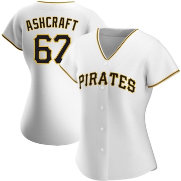 Replica Braxton Ashcraft Women's Pittsburgh Pirates White Home Jersey