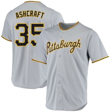 Replica Braxton Ashcraft Youth Pittsburgh Pirates Gray Road Jersey