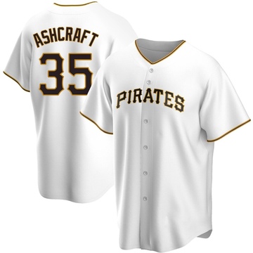 Replica Braxton Ashcraft Youth Pittsburgh Pirates White Home Jersey
