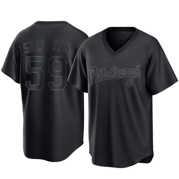 Replica Brett Sullivan Youth Pittsburgh Pirates Black Pitch Fashion Jersey