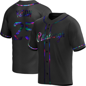 Replica Bruce Kison Youth Pittsburgh Pirates Black Holographic Alternate Jersey