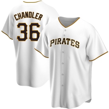 Replica Bubba Chandler Men's Pittsburgh Pirates White Home Jersey