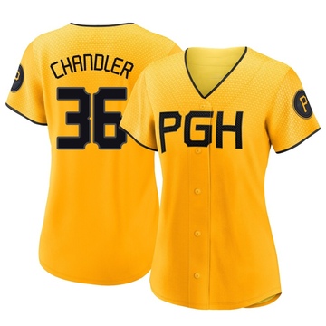 Replica Bubba Chandler Women's Pittsburgh Pirates Gold 2023 City Connect Jersey