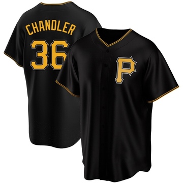 Replica Bubba Chandler Youth Pittsburgh Pirates Black Alternate Jersey