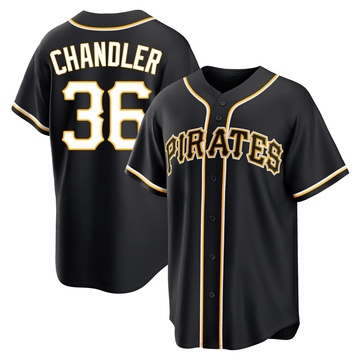 Replica Bubba Chandler Youth Pittsburgh Pirates Black Fashion Out Jersey