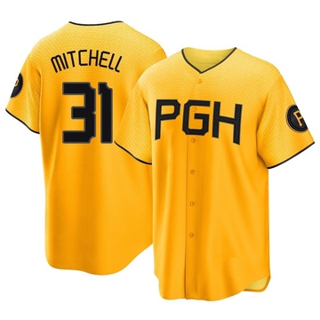 Replica Cal Mitchell Men's Pittsburgh Pirates Gold 2023 City Connect Jersey