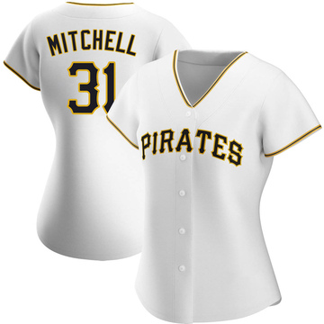 Replica Cal Mitchell Women's Pittsburgh Pirates White Home Jersey